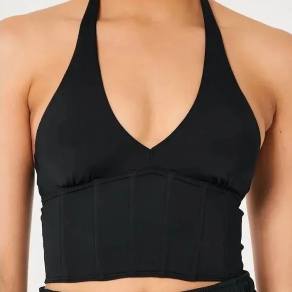💕GILLY HICKS HALTER CORSET TOP SIZE M